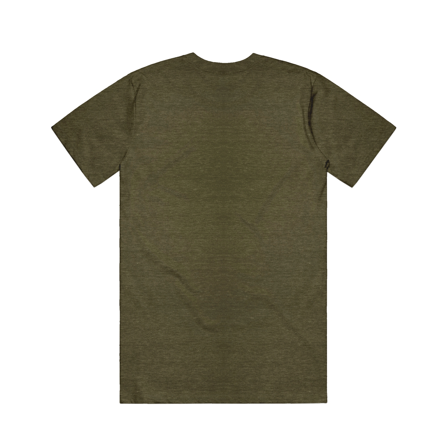 Hair Dyed Text Tee - Heather Military Green